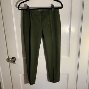 Green J. Crew Minnie Pants - Size 2
